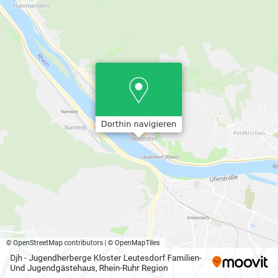 Djh - Jugendherberge Kloster Leutesdorf Familien- Und Jugendgästehaus Karte