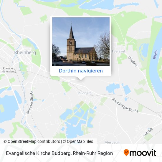 Evangelische Kirche Budberg Karte