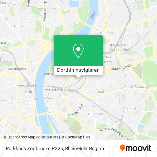 Parkhaus Zoobrücke P22a Karte
