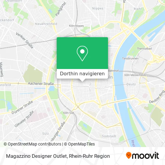 Magazzino Designer Outlet Karte