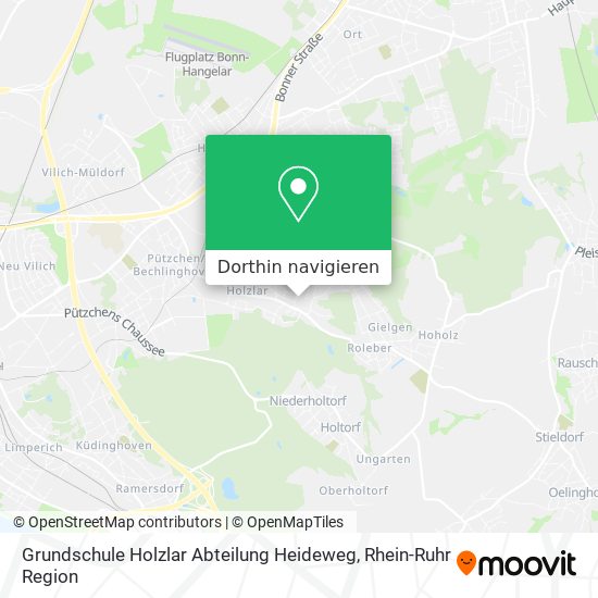 Grundschule Holzlar Abteilung Heideweg Karte