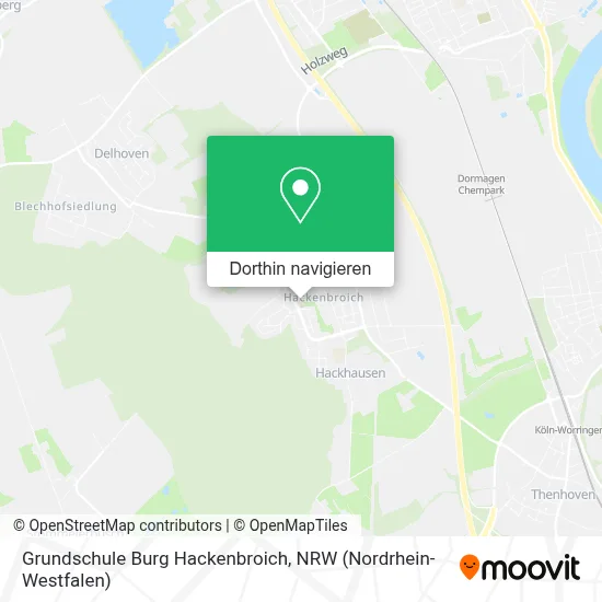 Grundschule Burg Hackenbroich Karte