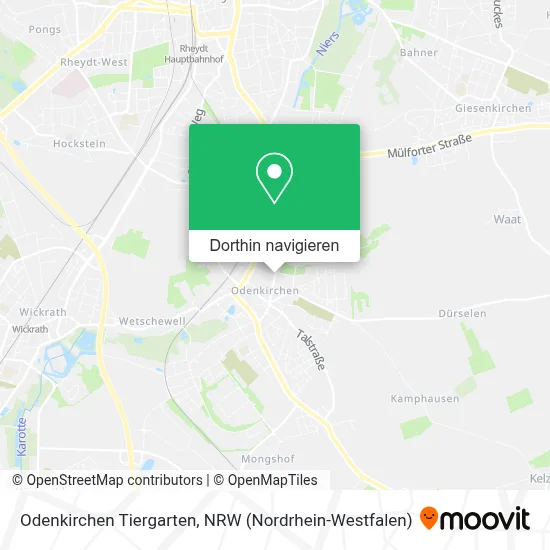 Odenkirchen Tiergarten Karte