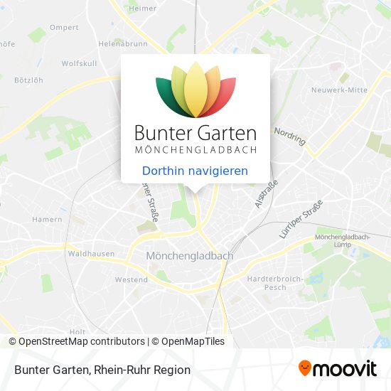 Bunter Garten Karte