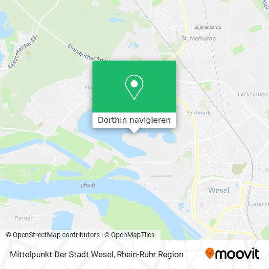 Mittelpunkt Der Stadt Wesel Karte