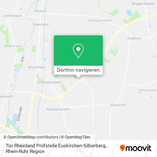 Tüv Rheinland Prüfstelle Euskirchen-Silberberg Karte