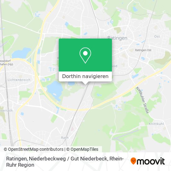 Ratingen, Niederbeckweg / Gut Niederbeck Karte