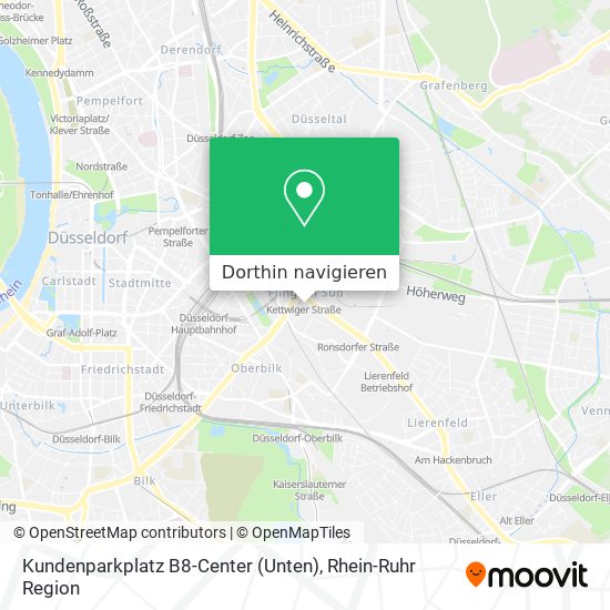 Kundenparkplatz B8-Center (Unten) Karte