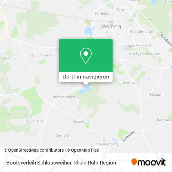 Bootsverleih Schlossweiher Karte
