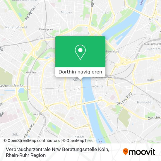 Verbraucherzentrale Nrw Beratungsstelle Köln Karte