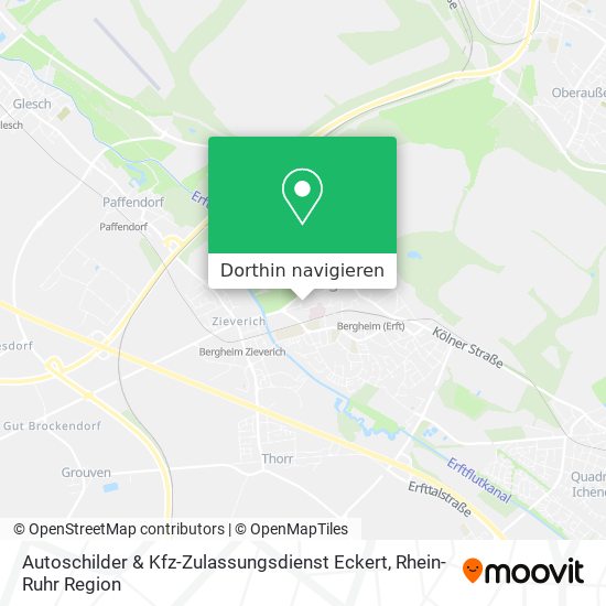 Autoschilder & Kfz-Zulassungsdienst Eckert Karte
