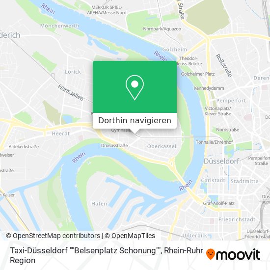 Taxi-Düsseldorf ""Belsenplatz Schonung"" Karte