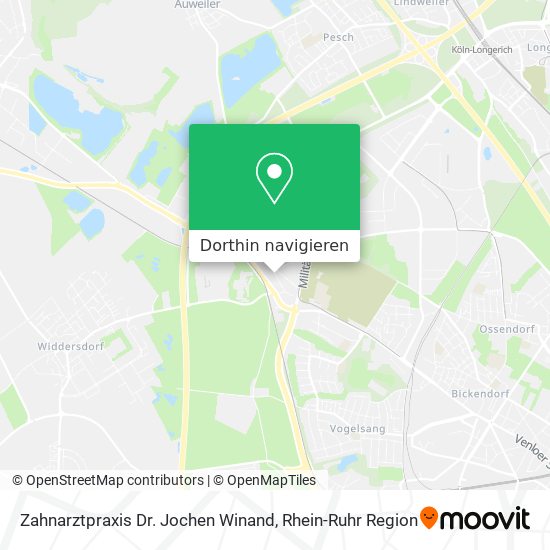 Zahnarztpraxis Dr. Jochen Winand Karte