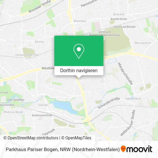 Parkhaus Pariser Bogen Karte