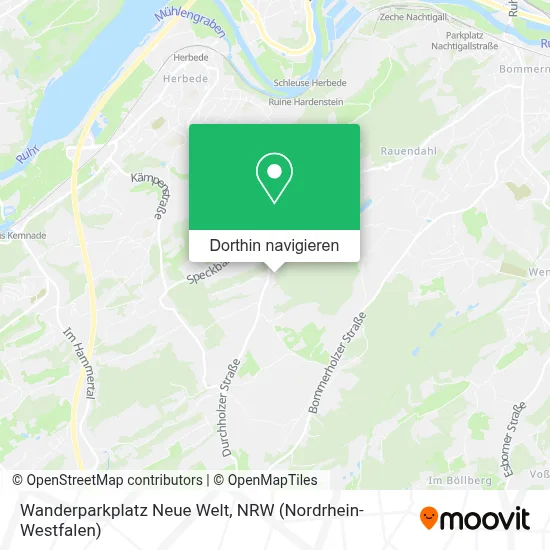 Wanderparkplatz Neue Welt Karte