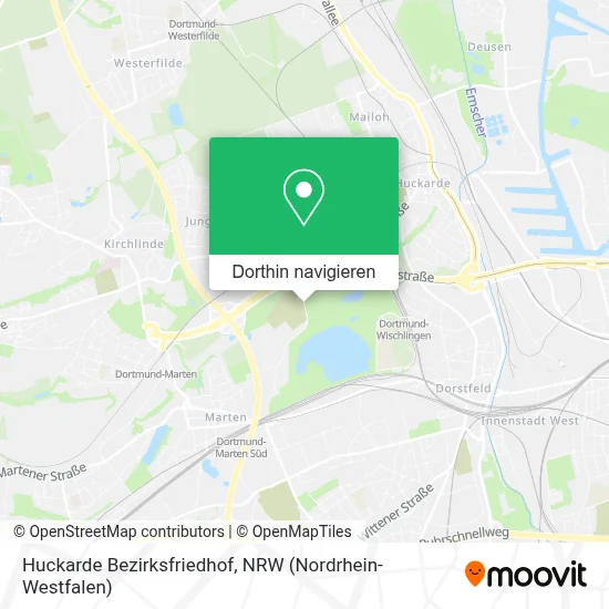 Huckarde Bezirksfriedhof Karte