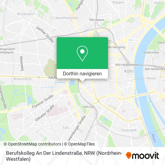 Berufskolleg An Der Lindenstraße Karte