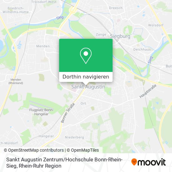 Sankt Augustin Zentrum / Hochschule Bonn-Rhein-Sieg Karte