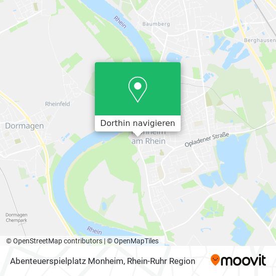Abenteuerspielplatz Monheim Karte
