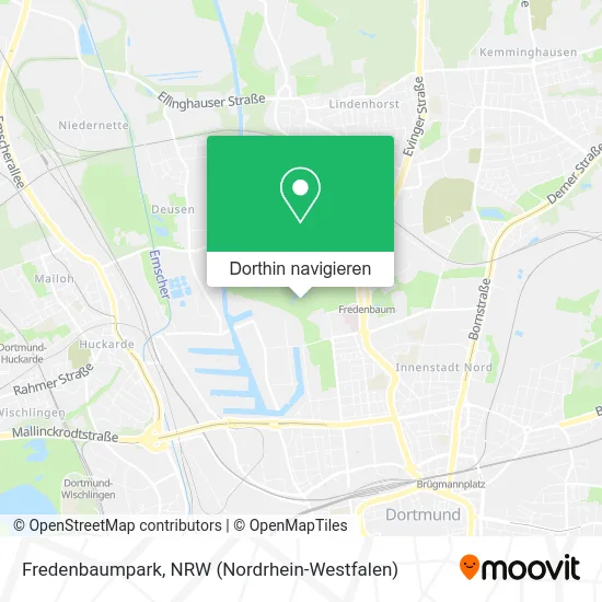 Fredenbaumpark Karte
