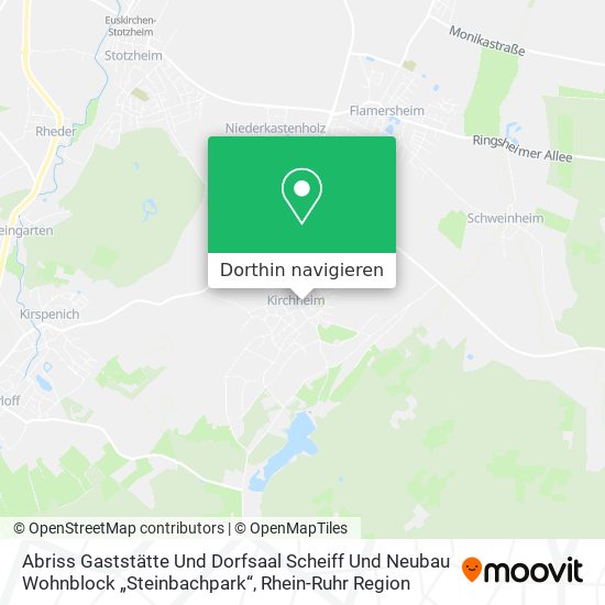 Abriss Gaststätte Und Dorfsaal Scheiff Und Neubau Wohnblock „Steinbachpark“ Karte