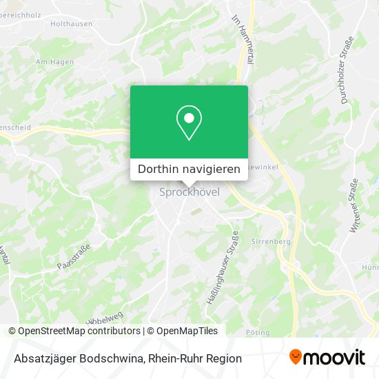 Absatzjäger Bodschwina Karte