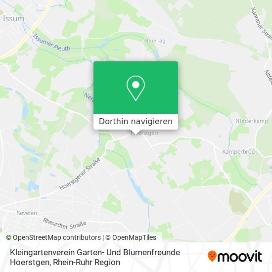 Kleingartenverein Garten- Und Blumenfreunde Hoerstgen Karte