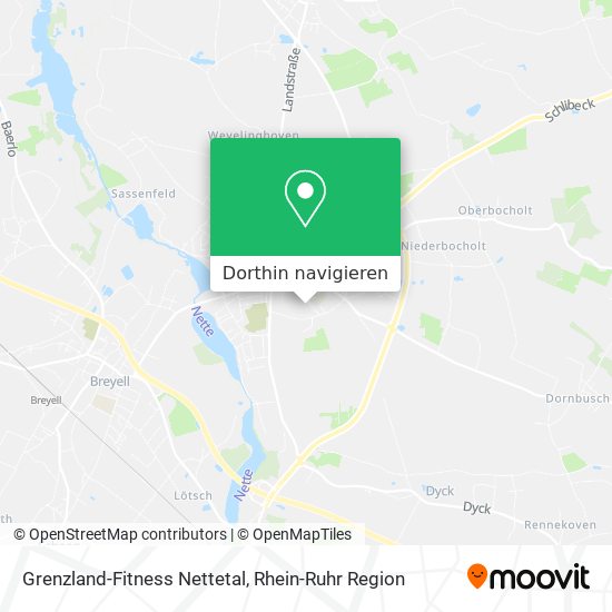 Grenzland-Fitness Nettetal Karte