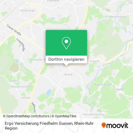Ergo Versicherung Friedhelm Gussen Karte