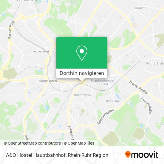 A&O Hostel Hauptbahnhof Karte