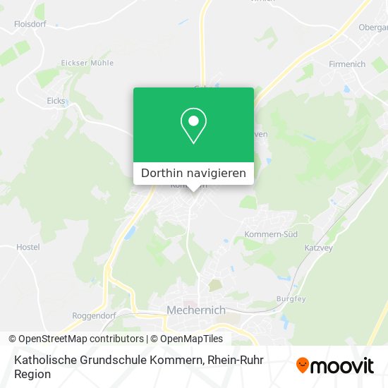 Katholische Grundschule Kommern Karte