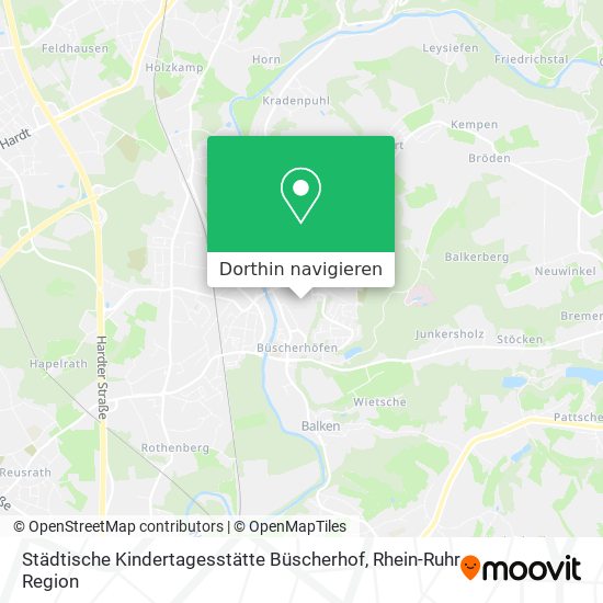 Städtische Kindertagesstätte Büscherhof Karte