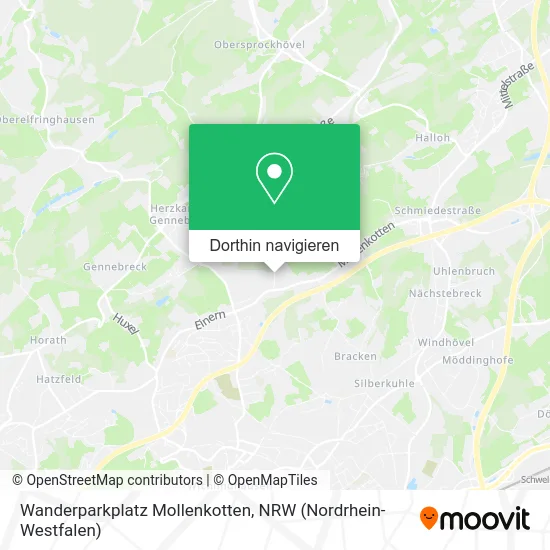 Wanderparkplatz Mollenkotten Karte