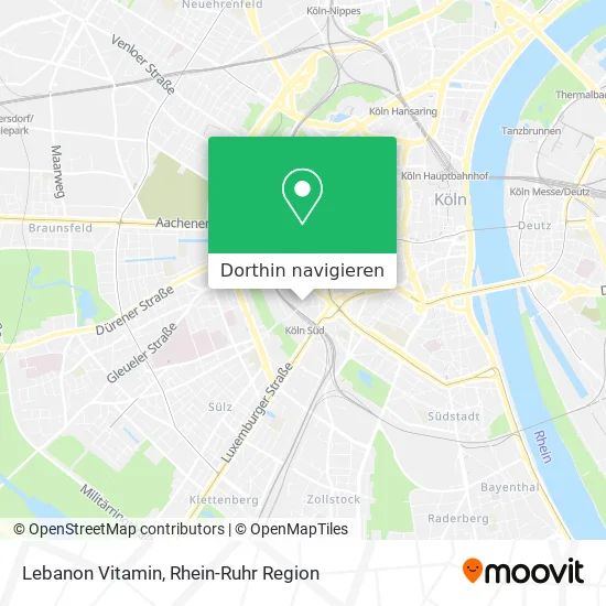 Lebanon Vitamin Karte