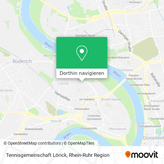 Tennisgemeinschaft Lörick Karte