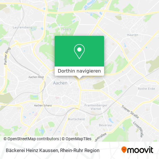 Bäckerei Heinz Kaussen Karte