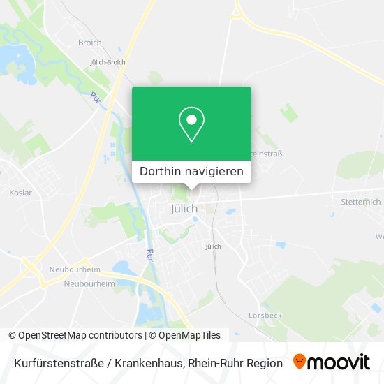 Kurfürstenstraße / Krankenhaus Karte