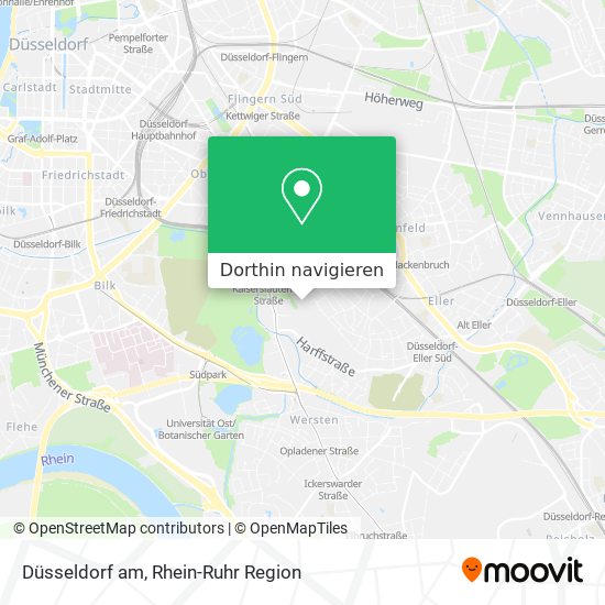 Düsseldorf am Karte