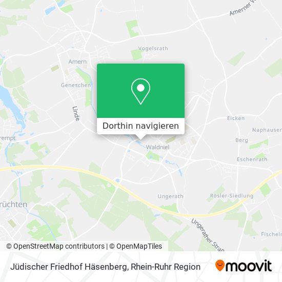 Jüdischer Friedhof Häsenberg Karte