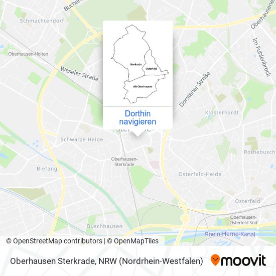 Oberhausen Sterkrade Karte