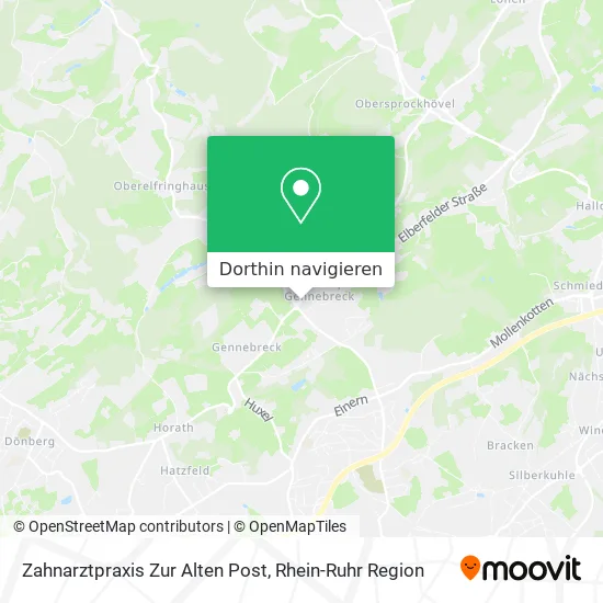 Zahnarztpraxis Zur Alten Post Karte