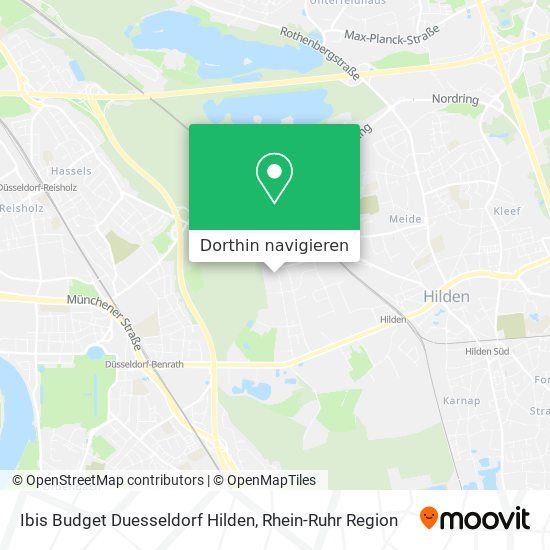 Ibis Budget Duesseldorf Hilden Karte