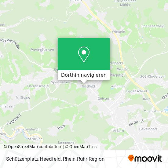 Schützenplatz Heedfeld Karte
