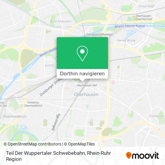 Teil Der Wuppertaler Schwebebahn Karte