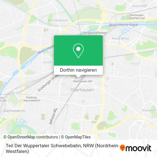Teil Der Wuppertaler Schwebebahn Karte