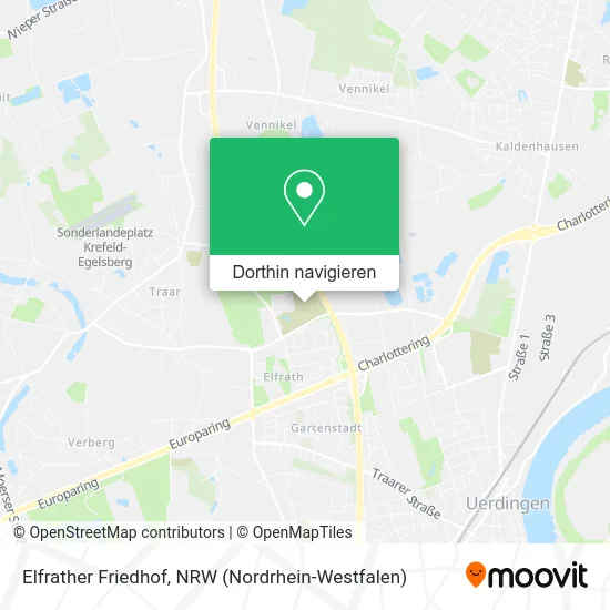 Elfrather Friedhof Karte