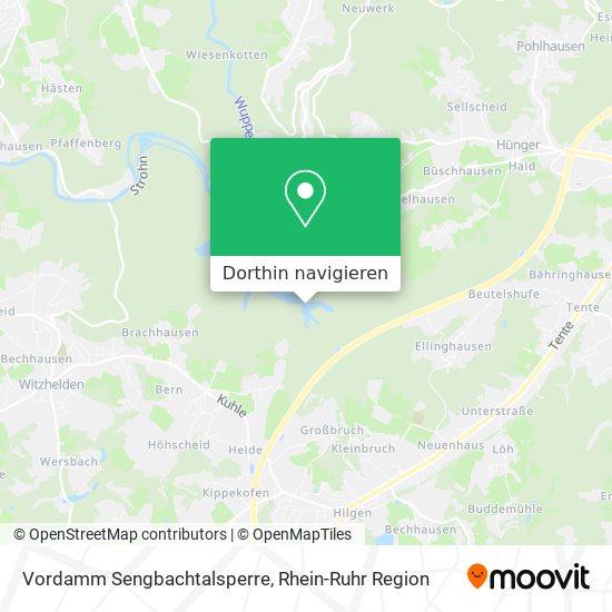 Vordamm Sengbachtalsperre Karte