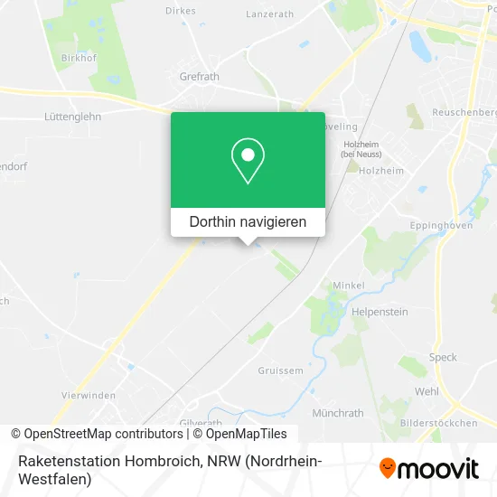 Raketenstation Hombroich Karte