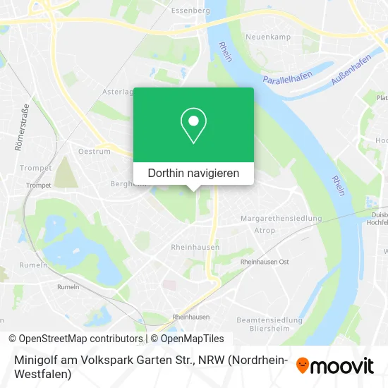 Minigolf am Volkspark Garten Str. Karte