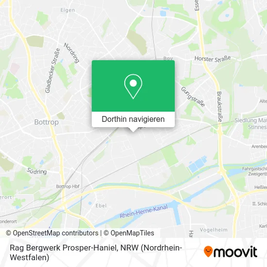 Rag Bergwerk Prosper-Haniel Karte